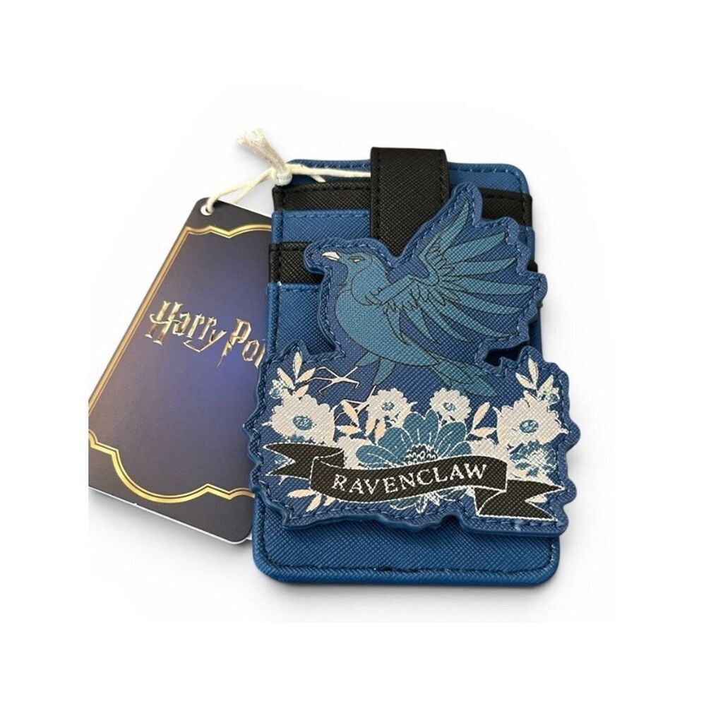 Loungefly Harry Potter Ravenclaw House Floral Tattoo Cardholder ID Wallet NWT
